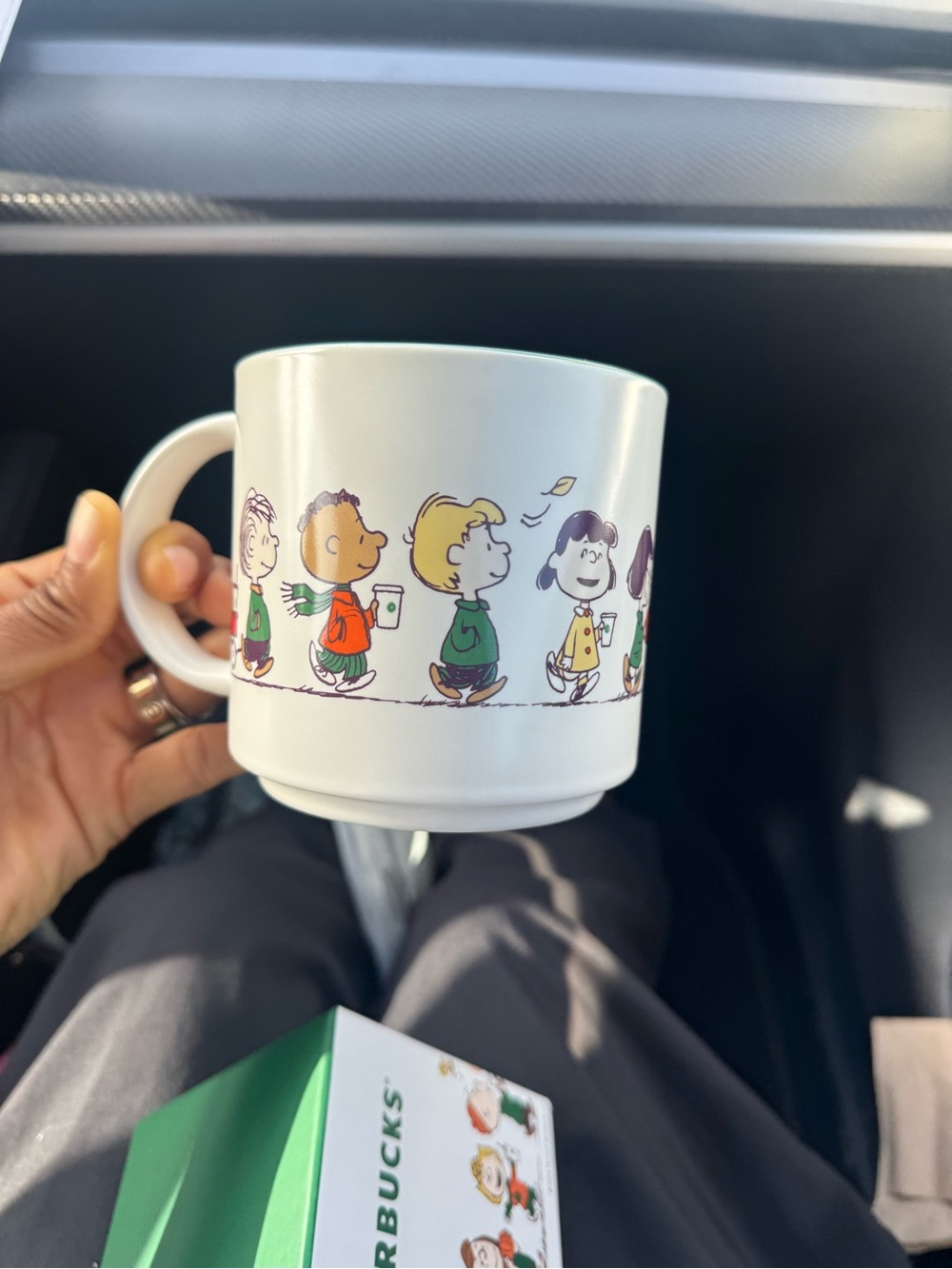 PEANUTS X STARBUCKS MUG in hand